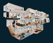 QrMe GmbH - Digitales Marketing - Doll-House Ansicht einer Immobilie.