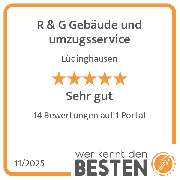 R & G Gebäude und umzugsservice - werkenntdenBESTEN.de Qualitätssiegel