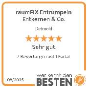 räumFIX Entrümpeln Entkernen & Co. - werkenntdenBESTEN.de Qualitätssiegel