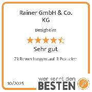 Rainer GmbH & Co. KG - werkenntdenBESTEN.de Qualitätssiegel