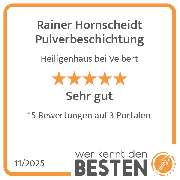 Rainer Hornscheidt Pulverbeschichtung - werkenntdenBESTEN.de Qualitätssiegel