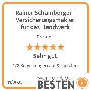 Rainer Schamberger | Versicherungsmakler für das Handwerk - werkenntdenBESTEN.de Qualitätssiegel