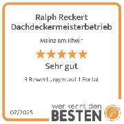 Ralph Reckert Dachdeckermeisterbetrieb - werkenntdenBESTEN.de Qualitätssiegel