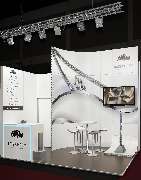 Rappenglitz Messebau München: Mietmöbel & Markenbau - Weißer, heller Messestand von Rappenglitz Messebau, Mietmöbel & Markenbau