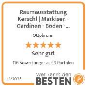 Raumausstattung Kerschl | Markisen - Gardinen - Böden - Polsterei - werkenntdenBESTEN.de Qualitätssiegel