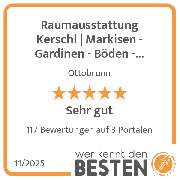 Raumausstattung Kerschl | Markisen - Gardinen - Böden - Polsterei - werkenntdenBESTEN.de Qualitätssiegel