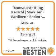 Raumausstattung Kerschl | Markisen - Gardinen - Böden - Polsterei - werkenntdenBESTEN.de Qualitätssiegel