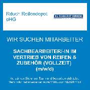 Rduch Reifendepot oHG - SACHBEARBEITER/-IN IM VERTRIEB VON REIFEN & ZUBEHÖR (VOLLZEIT) (m/w/d)
