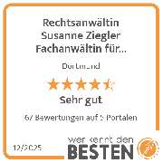 Rechtsanwältin Susanne Ziegler Fachanwältin für Sozialrecht - werkenntdenBESTEN.de Qualitätssiegel