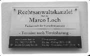 Rechtsanwalt & Fachanwalt für Verwaltungsrecht Marco Loch - Kanzleischild.jpg