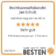 Rechtsanwaltskanzlei Jan Schulz - werkenntdenBESTEN.de Qualitätssiegel