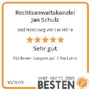 Rechtsanwaltskanzlei Jan Schulz - werkenntdenBESTEN.de Qualitätssiegel