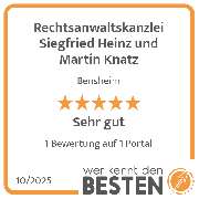 Rechtsanwaltskanzlei Siegfried Heinz und Martin Knatz - werkenntdenBESTEN.de Qualitätssiegel