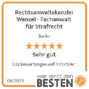 Rechtsanwaltskanzlei Wenzel - Fachanwalt für Strafrecht - werkenntdenBESTEN.de Qualitätssiegel