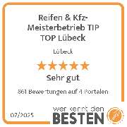 Reifen & Kfz-Meisterbetrieb TIP TOP Lübeck - werkenntdenBESTEN.de Qualitätssiegel
