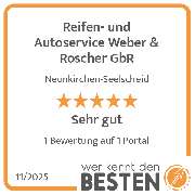 Reifen- und Autoservice Weber & Roscher GbR - werkenntdenBESTEN.de Qualitätssiegel