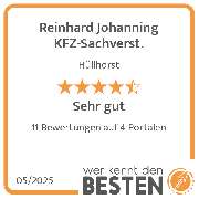 Reinhard Johanning KFZ-Sachverst. - werkenntdenBESTEN.de Qualitätssiegel
