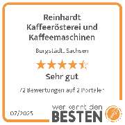 Reinhardt Kaffeerösterei und Kaffeemaschinen - werkenntdenBESTEN.de Qualitätssiegel
