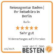 Reiseagentur Baden | Ihr Reisebüro in Berlin - werkenntdenBESTEN.de Qualitätssiegel