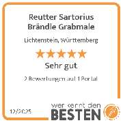 Reutter Sartorius Brändle Grabmale - werkenntdenBESTEN.de Qualitätssiegel