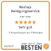 Rexhajs Reinigungsservice - werkenntdenBESTEN.de Qualitätssiegel