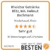 Rheidter Getränke Blitz, Inh. Helmut Bachmann - werkenntdenBESTEN.de Qualitätssiegel