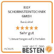 RIEF SCHORNSTEINTECHNIK GMBH - werkenntdenBESTEN.de Qualitätssiegel