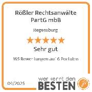 Rößler Rechtsanwälte PartG mbB - werkenntdenBESTEN.de Qualitätssiegel