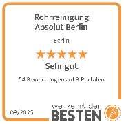 Rohrreinigung Absolut Berlin - werkenntdenBESTEN.de Qualitätssiegel