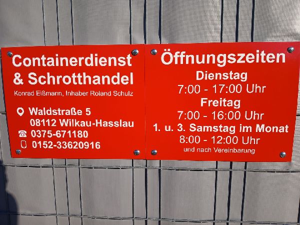 Roland Schulz Containerdienst-Schrotthandel - GALL …