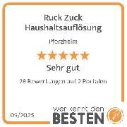 Ruck Zuck Haushaltsauflösung - werkenntdenBESTEN.de Qualitätssiegel