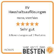 RV Haushaltsauflösungen - werkenntdenBESTEN.de Qualitätssiegel
