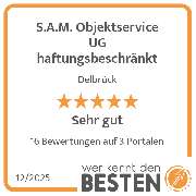 S.A.M. Objektservice UG haftungsbeschränkt - werkenntdenBESTEN.de Qualitätssiegel