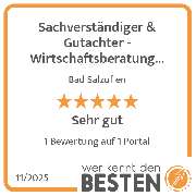 Sachverständiger & Gutachter - Wirtschaftsberatung Michael Göldner - werkenntdenBESTEN.de Qualitätssiegel