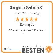 Sängerin Stefanie C. - werkenntdenBESTEN.de Qualitätssiegel