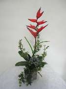 Sailer´s Geschenkideen OHG - künstliche Helikonie mit verschiedem Beiwerk in Stein