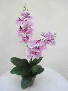 Sailer´s Geschenkideen OHG - künstliche lila Orchideenpflanze in Tontopf