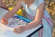 SANDELFE - Kindergeburtstage mit Sandbildern / Onlineshop - so entsteht ein Sandbild