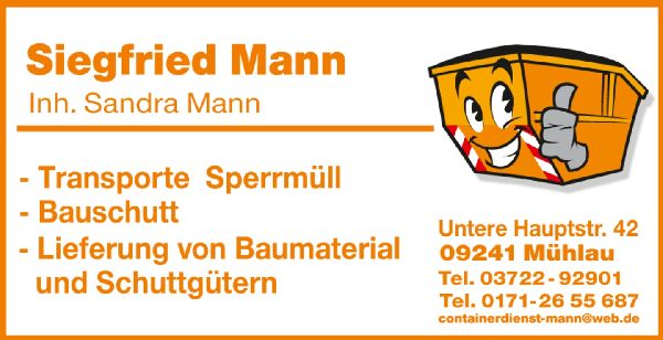 Sandra Mann Containerdienst Mann - GALLERY
