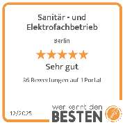 Sanitär - und Elektrofachbetrieb - werkenntdenBESTEN.de Qualitätssiegel