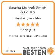 Sascha Moczek GmbH & Co. KG - werkenntdenBESTEN.de Qualitätssiegel