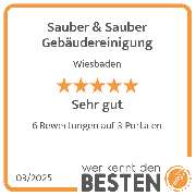 Sauber & Sauber Gebäudereinigung - werkenntdenBESTEN.de Qualitätssiegel