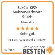 SaxCar KFZ- Meisterwerkstatt GmbH - werkenntdenBESTEN.de Qualitätssiegel