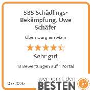 SBS Schädlings-Bekämpfung, Uwe Schäfer - werkenntdenBESTEN.de Qualitätssiegel