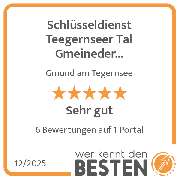 Schlüsseldienst Teegernseer Tal Gmeineder Sicherheitstechnik Thomas Gmeineder - werkenntdenBESTEN.de Qualitätssiegel