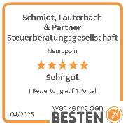 Schmidt, Lauterbach & Partner Steuerberatungsgesellschaft - werkenntdenBESTEN.de Qualitätssiegel