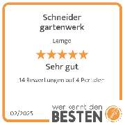 Schneider gartenwerk - werkenntdenBESTEN.de Qualitätssiegel