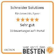 Schneider Solutions - werkenntdenBESTEN.de Qualitätssiegel
