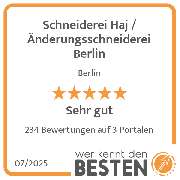 Schneiderei Haj / Änderungsschneiderei Berlin - werkenntdenBESTEN.de Qualitätssiegel