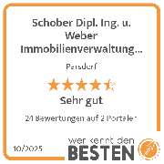 Schober Dipl. Ing. u. Weber Immobilienverwaltung GmbH - werkenntdenBESTEN.de Qualitätssiegel